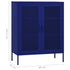 Lady Jillian -  Storage Cabinet Navy Blue 80x35x101,5 cm Steel - Model 4